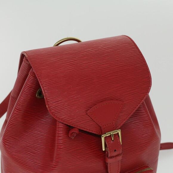 Pre Loved LOUIS VUITTON Epi Montsouris MM Backpack Monaco 700th Red LV Auth - Picture 6 of 8